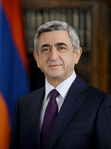 Il Presidente armeno Serzh Sargsyan