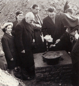 Benedizione posa della prima pietra della Chiesa Armena di Milano (1951)