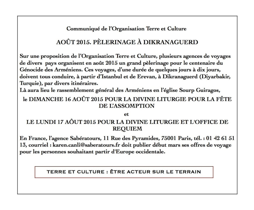 FR-Pèlerinage Communiqué