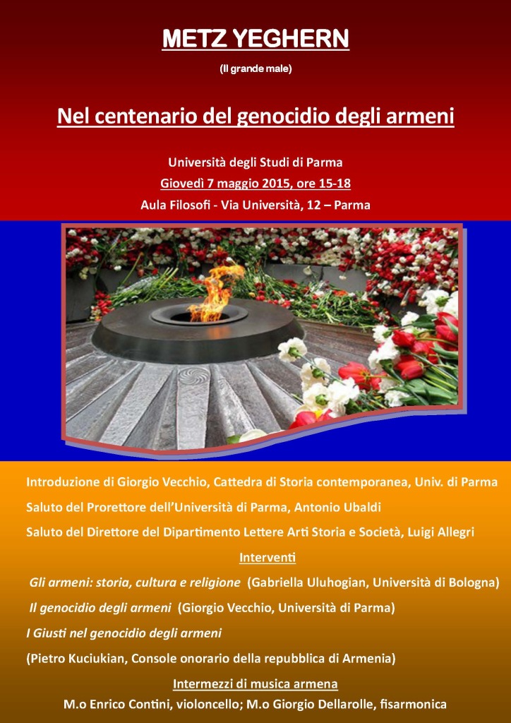 Convegni-Centenario genocidio armeni (Parma)-Locandina1
