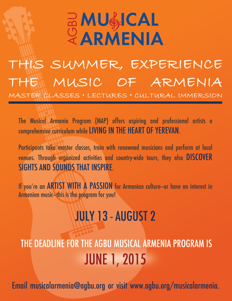 Musical Armenia Flyer