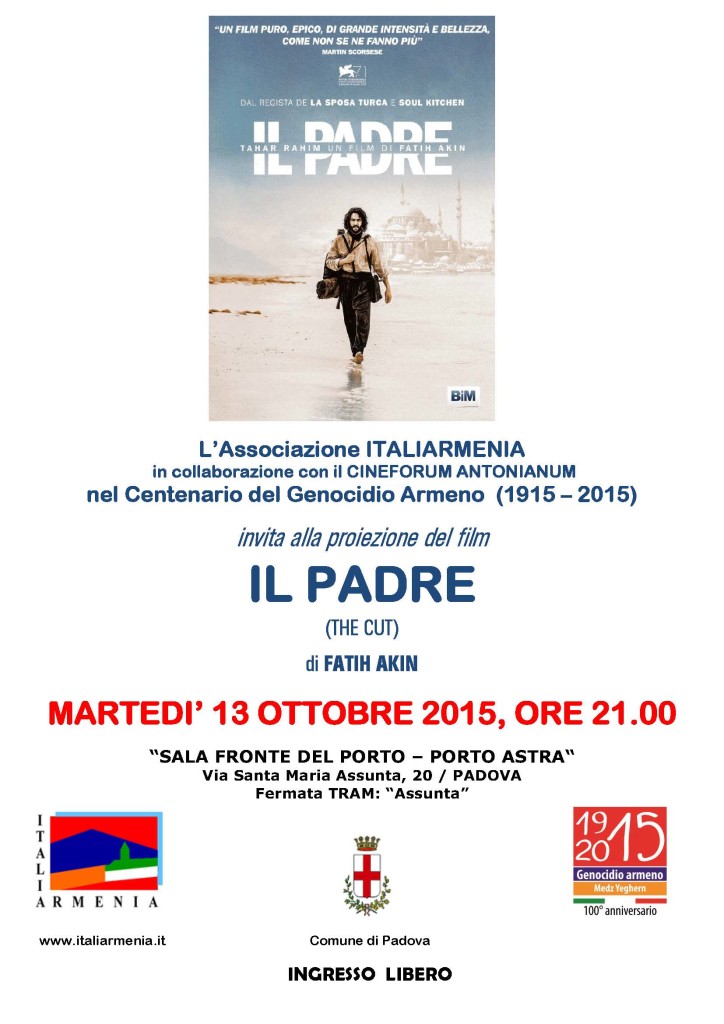 13 OTTOBRE 2015 LOCANDINA IL PADRE